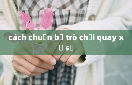 cách chuẩn bị trò chơi quay xổ số