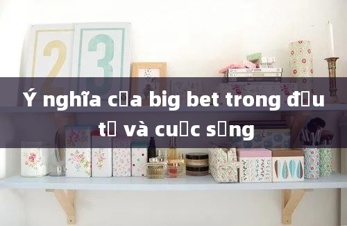 Ý nghĩa của big bet trong đầu tư và cuộc sống