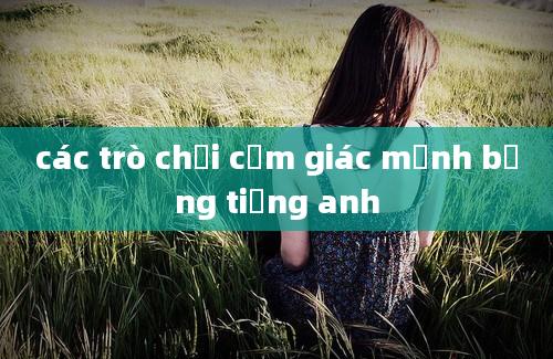 các trò chơi cảm giác mạnh bằng tiếng anh