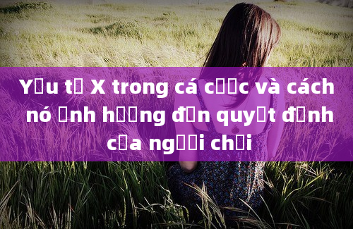 Yếu tố X trong cá cược và cách nó ảnh hưởng đến quyết định của người chơi