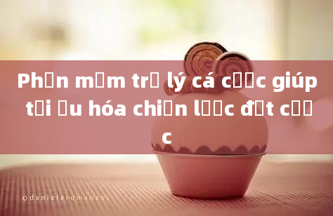 Phần mềm trợ lý cá cược giúp tối ưu hóa chiến lược đặt cược