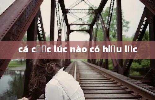 cá cược lúc nào có hiệu lực