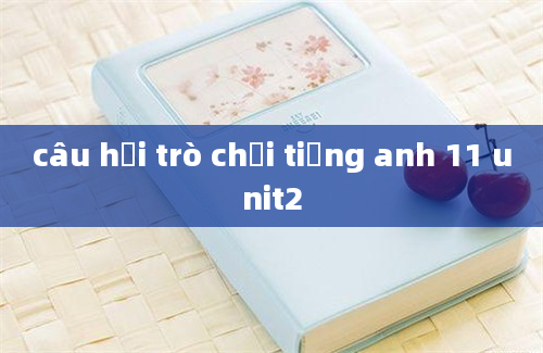 câu hỏi trò chơi tiếng anh 11 unit2