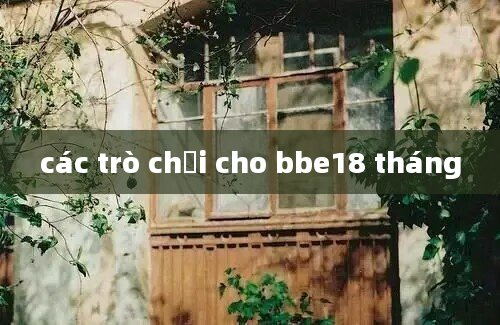 các trò chơi cho bbe18 tháng