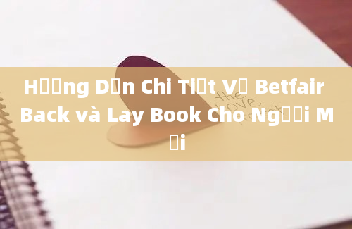 Hướng Dẫn Chi Tiết Về Betfair Back và Lay Book Cho Người Mới