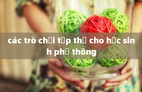 các trò chơi tập thể cho học sinh phổ thông