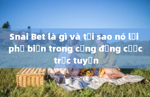 Snai Bet là gì và tại sao nó lại phổ biến trong cộng đồng cược trực tuyến