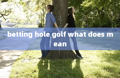 betting hole golf what does mean