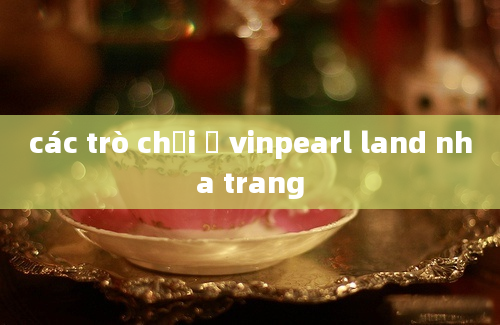 các trò chơi ở vinpearl land nha trang