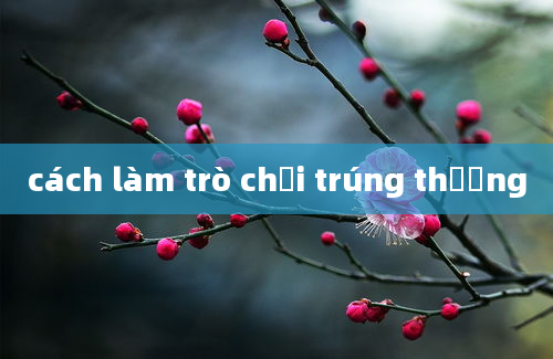 cách làm trò chơi trúng thưởng