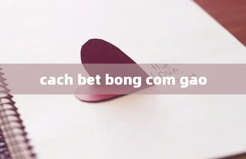 cach bet bong com gao