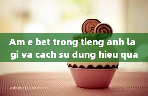 Am e bet trong tieng anh la gi va cach su dung hieu qua