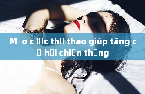 Mẹo cược thể thao giúp tăng cơ hội chiến thắng