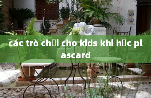 các trò chơi cho kids khi học plascard