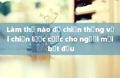 Làm thế nào để chiến thắng với chiến lược cược cho người mới bắt đầu