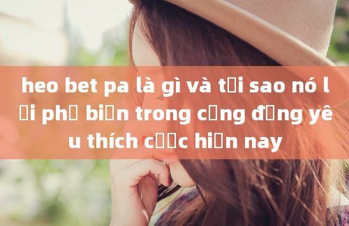 heo bet pa là gì và tại sao nó lại phổ biến trong cộng đồng yêu thích cược hiện nay