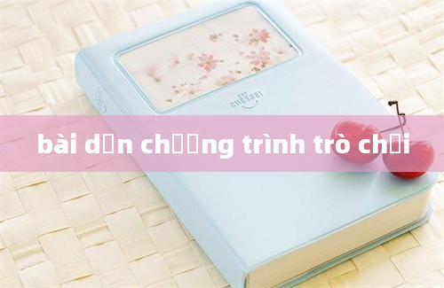 bài dẫn chương trình trò chơi