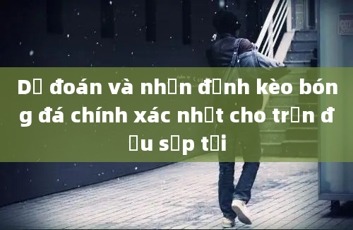 Dự đoán và nhận định kèo bóng đá chính xác nhất cho trận đấu sắp tới