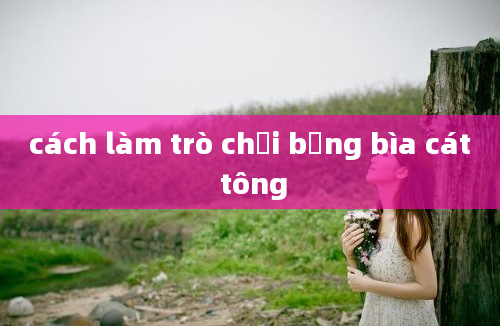 cách làm trò chơi bằng bìa cát tông