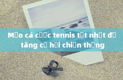 Mẹo cá cược tennis tốt nhất để tăng cơ hội chiến thắng